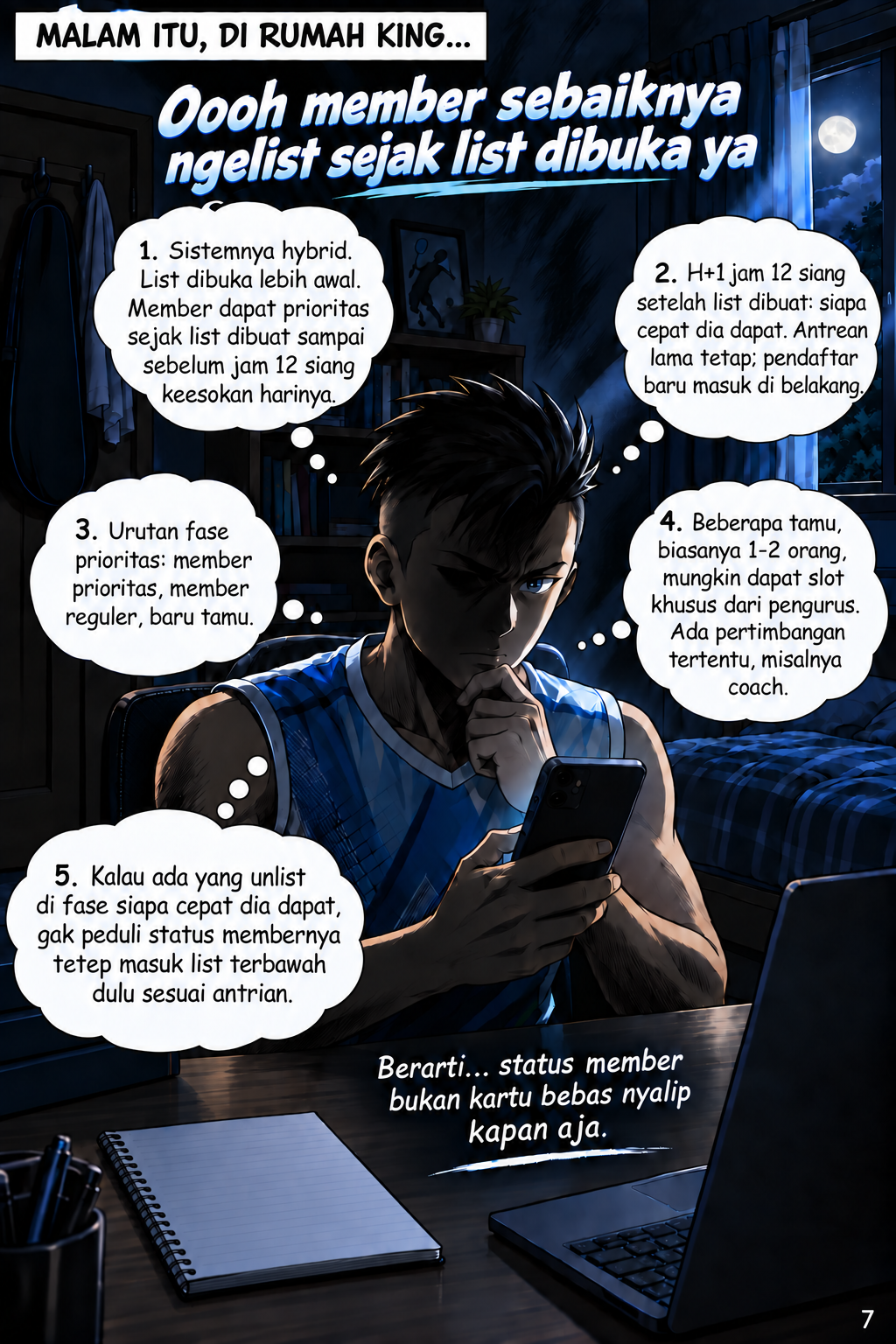 Halaman 7 Aturan List dan Prioritas Member Kayu Manis